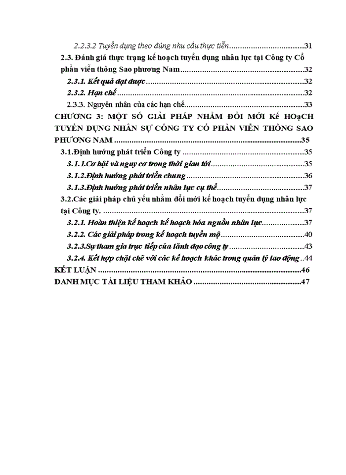 image for page Hoàn thiện hoạt động tuyển dụng tại Công ty Cổ phần viễn thông Sao Phương Nam