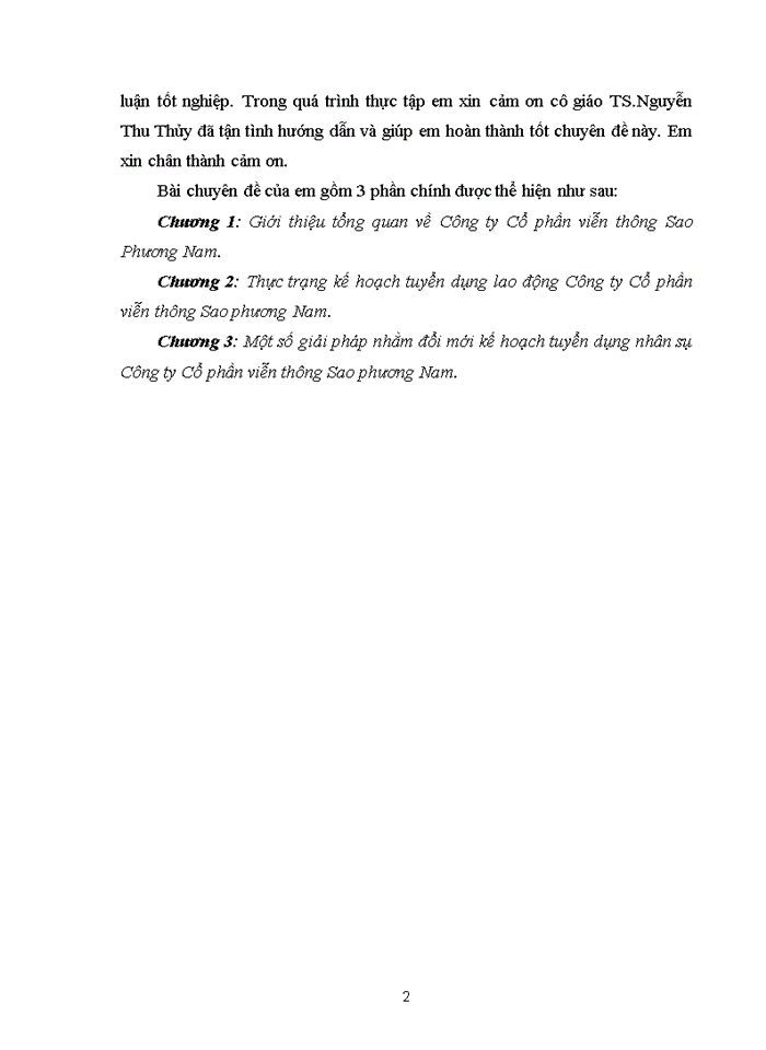 image for page Hoàn thiện hoạt động tuyển dụng tại Công ty Cổ phần viễn thông Sao Phương Nam