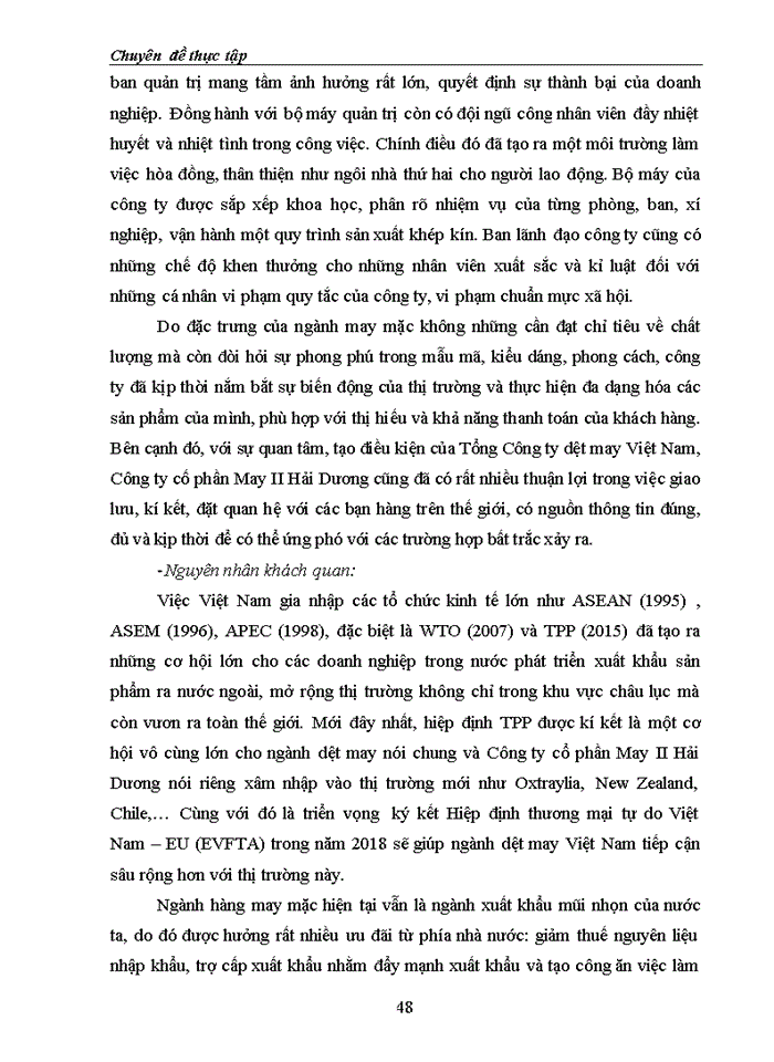 image for page Giải pháp nâng cao năng lực cạnh tranh của Công ty Cổ phần May II Hải Dương