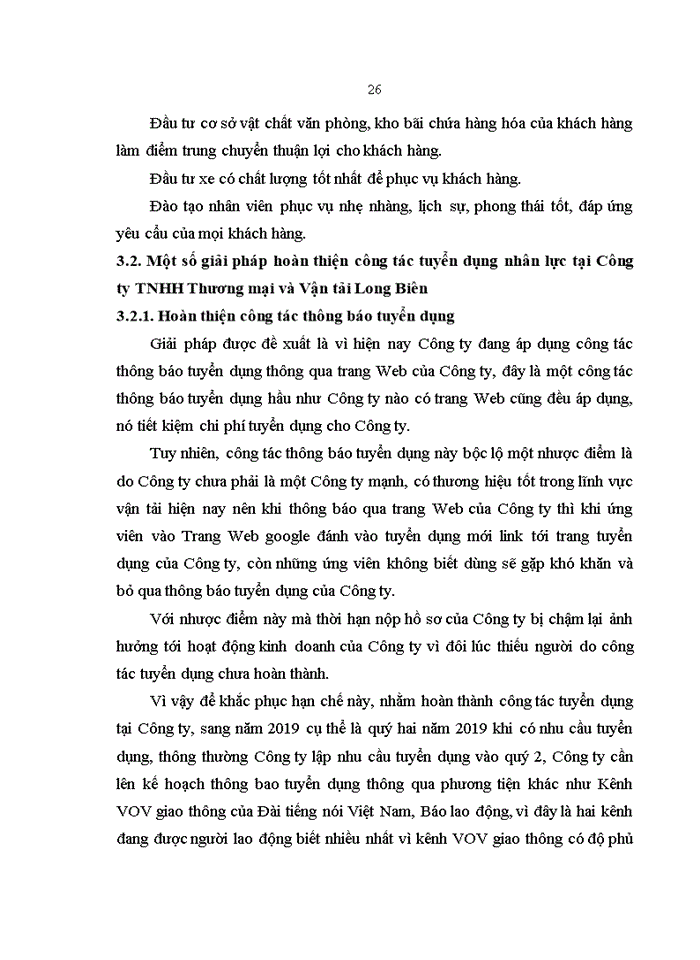 image for page Hoàn thiện công tác tuyển dụng nhân lực tại Công ty TNHH Thương mại và Vận tải Long Biên