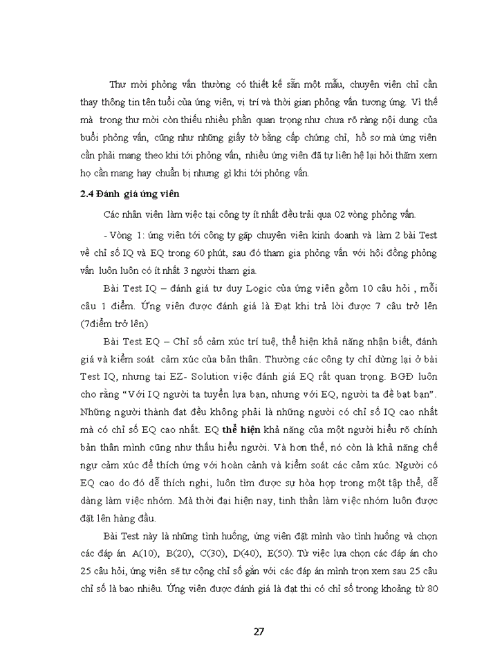 image for page Hoàn thiện công tác Tuyển dụng nhân lực tại Công ty cổ phần giải pháp EZ