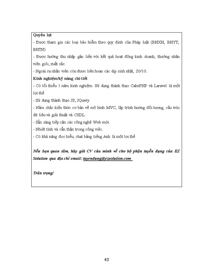 image for page Hoàn thiện công tác Tuyển dụng nhân lực tại Công ty cổ phần giải pháp EZ