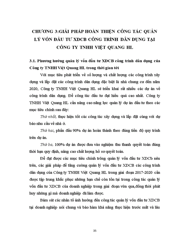 image for page Giải pháp hoàn thiện công tác quản lý vốn đầu tư xdcb công trình dân dụng tại công ty tnhh việt quang hl