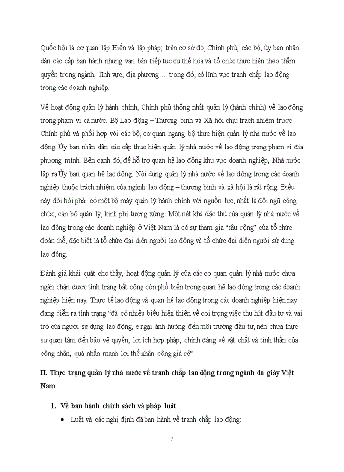 image for page Quản lý nhà nước về tranh chấp lao động trong ngành da giày dệt may