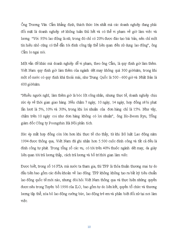 image for page Quản lý nhà nước về tranh chấp lao động trong ngành da giày dệt may