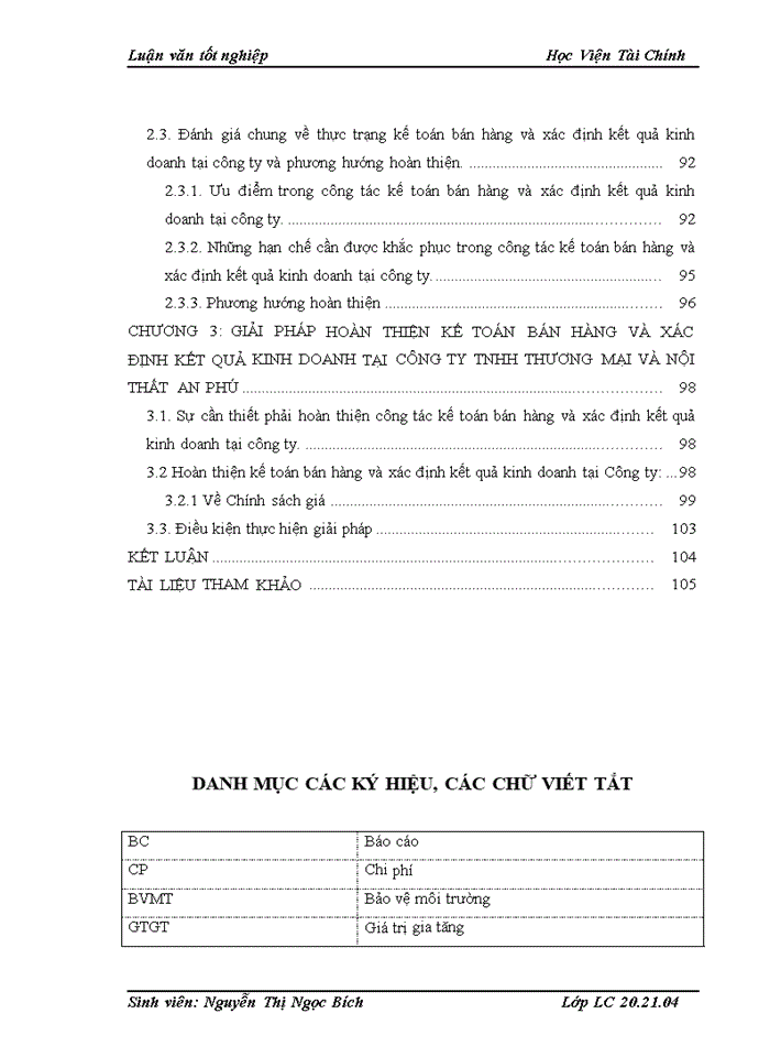 image for page Hoàn thiện công tác kế toán bán hàng và xác định kết quả kinh doanh tại Công ty TNHH Thương mại và nội thất An Phú
