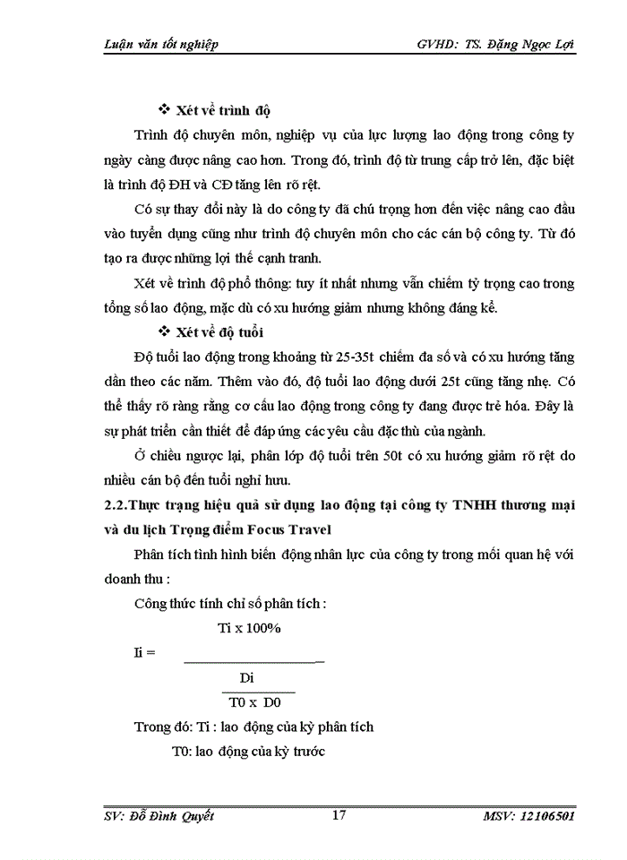 image for page Giải pháp nhằm nâng cao hiệu quả sử dụng nguồn nhân lực tại công ty tnhh thương mại và du lịch trọng điểm focus travel