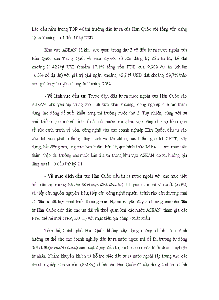 image for page Chính sách sách đầu tư trực tiếp ra nước ngoài của Hàn Quốc và bài học kinh nghiệm cho Việt Nam