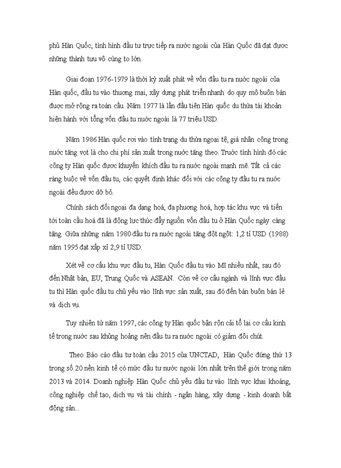 image for page Chính sách sách đầu tư trực tiếp ra nước ngoài của Hàn Quốc và bài học kinh nghiệm cho Việt Nam