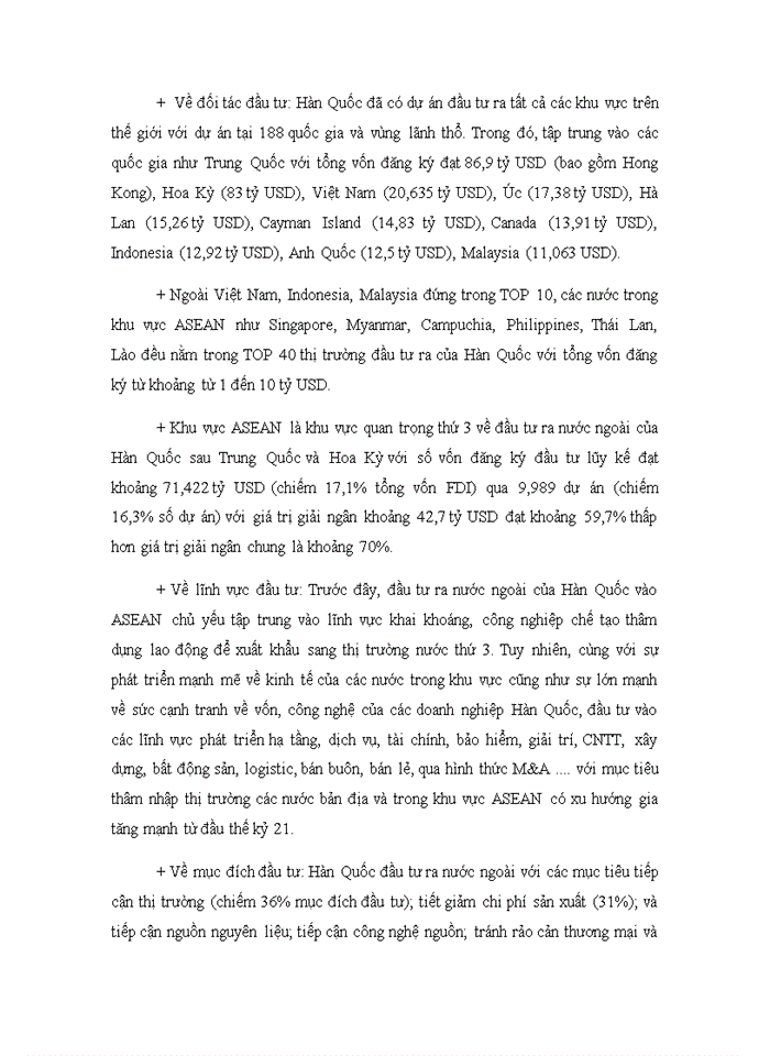 image for page Chính sách sách đầu tư trực tiếp ra nước ngoài của Hàn Quốc và bài học kinh nghiệm cho Việt Nam