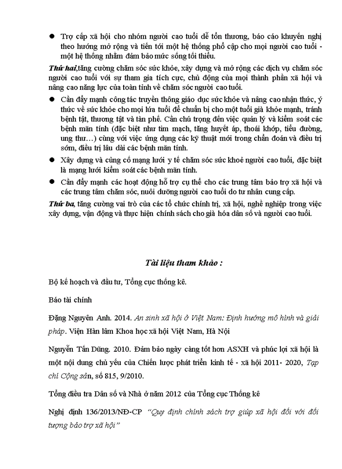 image for page Ảnh hưởng của dân số già đến tăng trưởng kinh tế và thu nhập tích lũy hộ gia đình. Ứng dụng trong quản lý các chính sách an sinh xã hội.