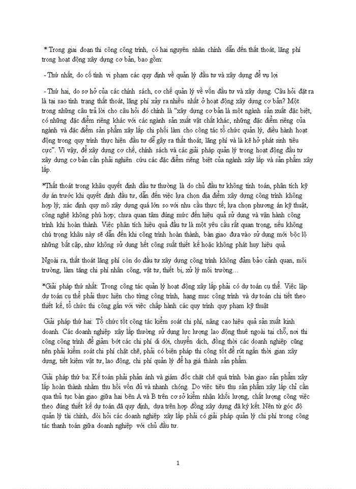 image for page Nguyên nhân chính dẫn đến thất thoát, lãng phí trong hoạt động xây dựng cơ bản