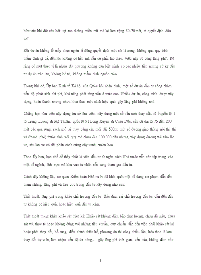 image for page Nguyên nhân chính dẫn đến thất thoát, lãng phí trong hoạt động xây dựng cơ bản