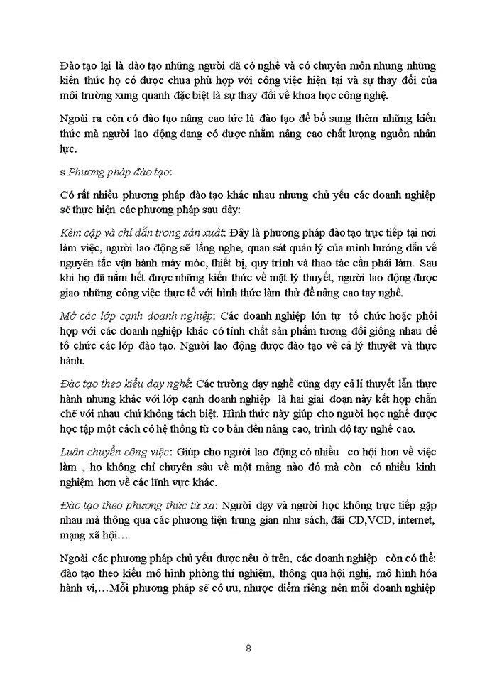 image for page Công tác đào tạo nguồn nhân lực của Công ty Cổ phần RECO