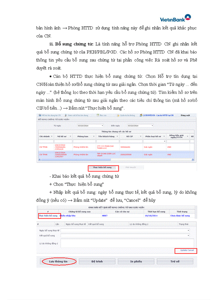 image for page Xây dựng Hệ thống CNTT quản lý hoạt động vận hành tín dụng (Vietinbank credit operati management support)
