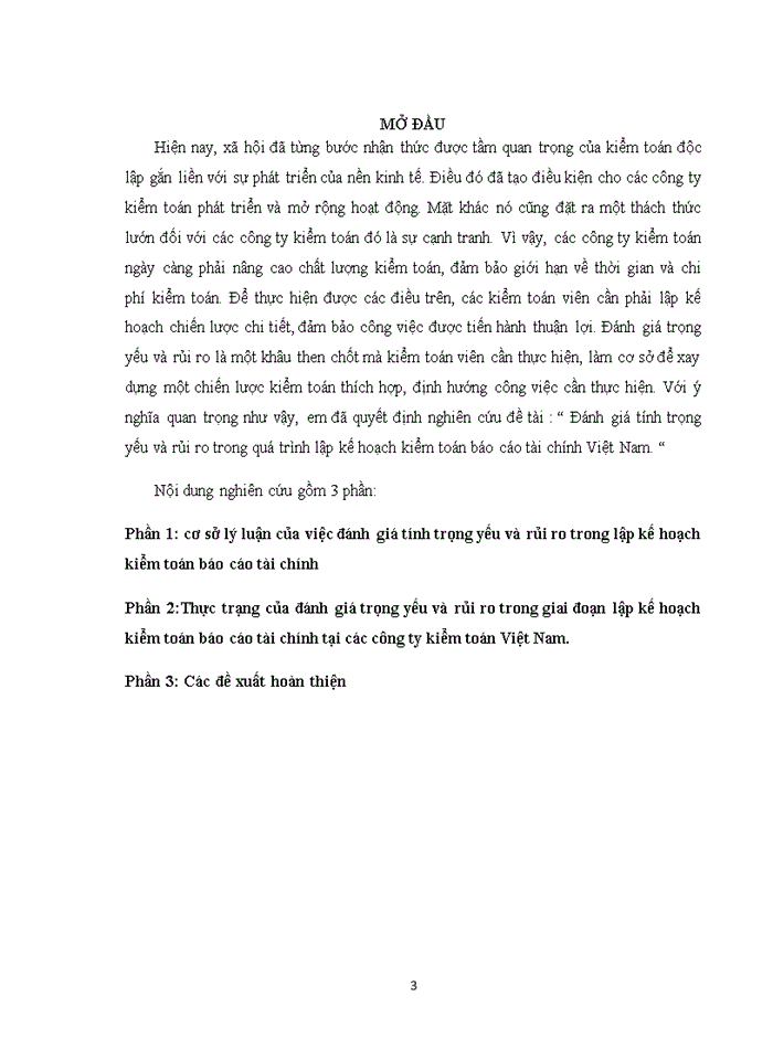 image for page Đánh giá tính trọng yếu và rủi ro trong quá trình lập kế hoạch kiểm toán báo cáo tài chính Việt Nam.