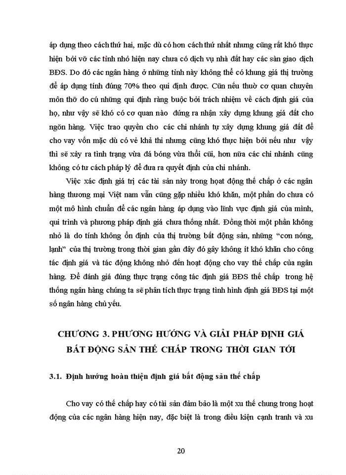 image for page Một số vấn đề về định giá bất động sản thế chấp tại ngân hàng