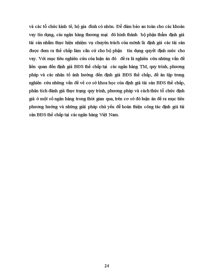 image for page Một số vấn đề về định giá bất động sản thế chấp tại ngân hàng