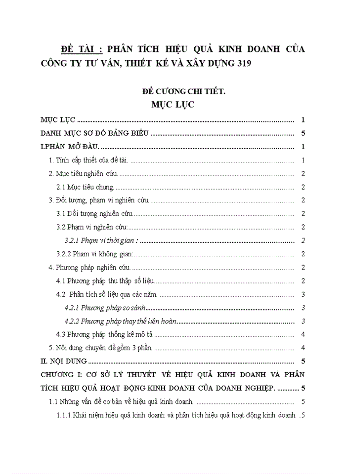 image for page Phân tích hiệu quả kinh doanh của công ty tư vấn, thiết kế và xây dựng 319