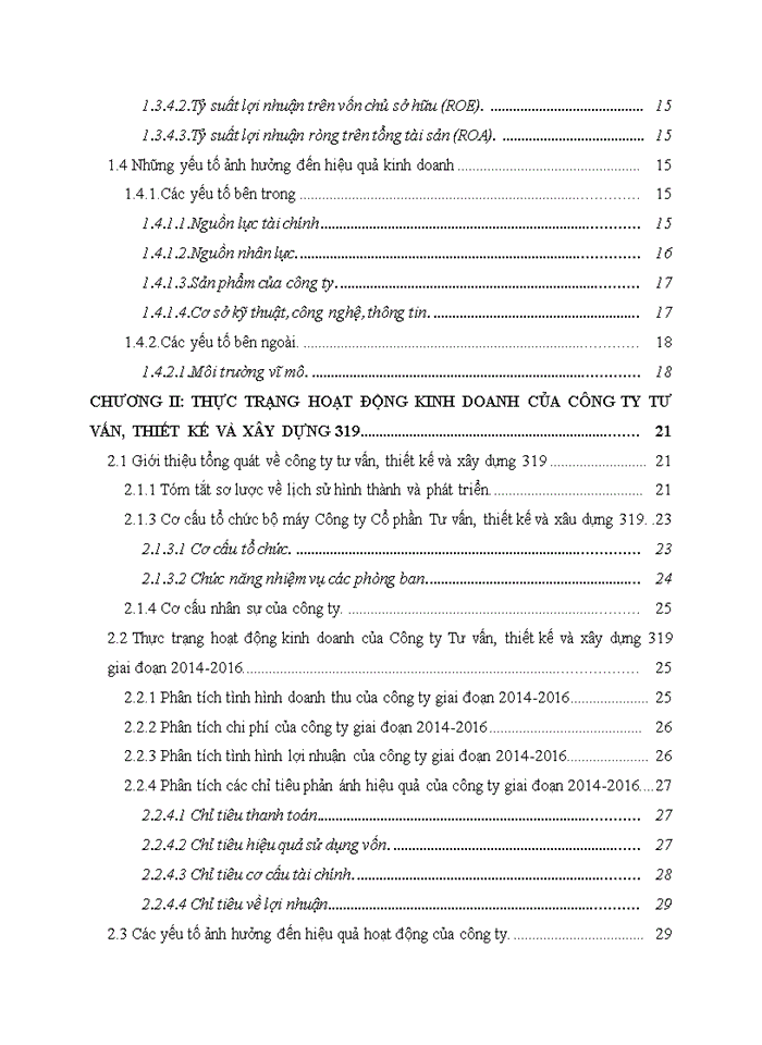image for page Phân tích hiệu quả kinh doanh của công ty tư vấn, thiết kế và xây dựng 319