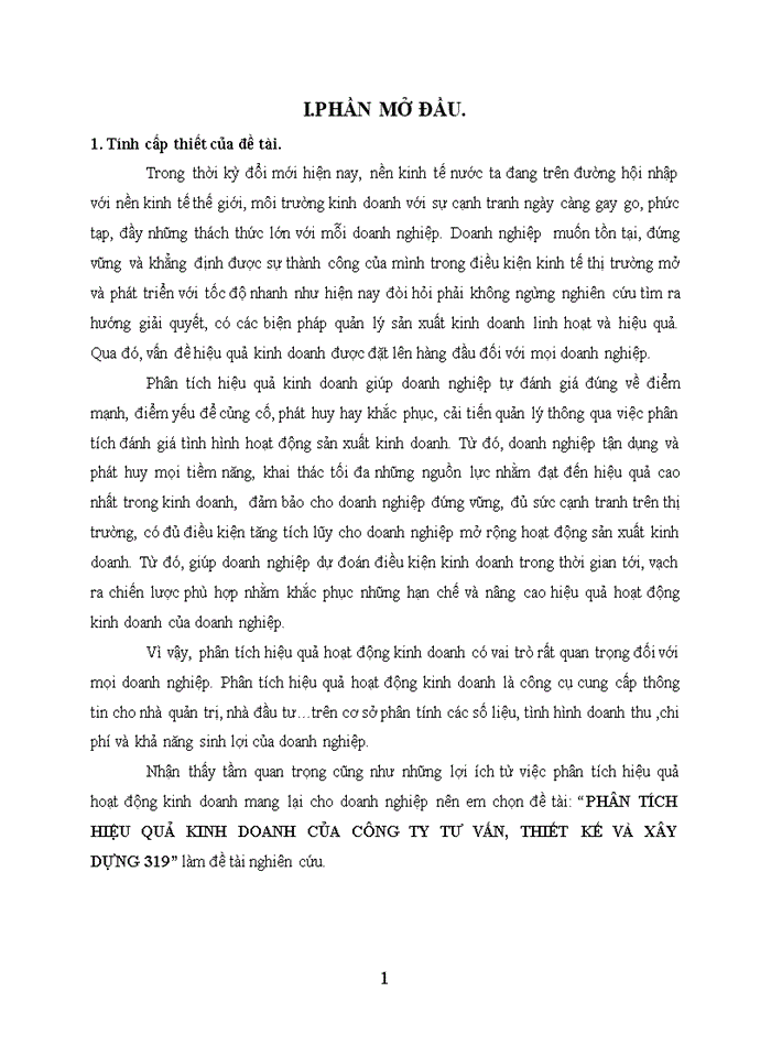 image for page Phân tích hiệu quả kinh doanh của công ty tư vấn, thiết kế và xây dựng 319