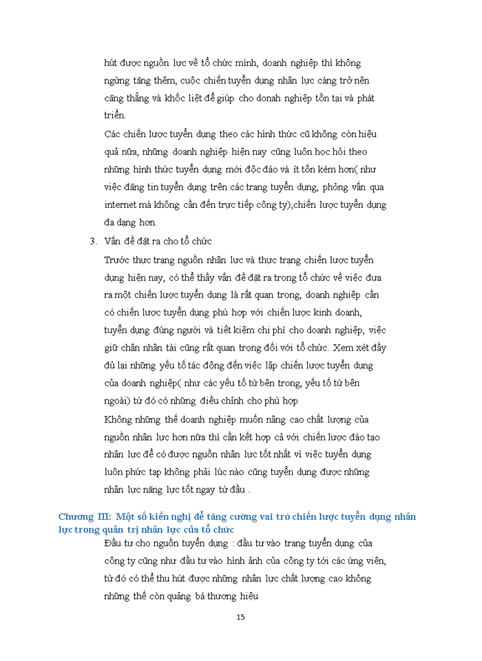 image for page Một số kiến nghị để tăng cường vai trò chiến lược tuyển dụng nhân lực trong quản trị nhân lực của tổ chức