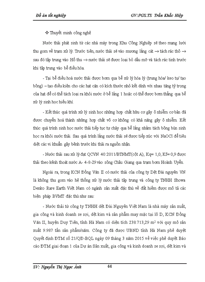 image for page Đánh giá hiện trạng môi trường khu công nghiệp đồng văn ii tỉnh hà nam và đề xuất giải pháp bảo vệ môi trường