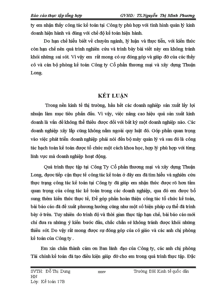 image for page Đánh giá về tình hình  tổ chức hạch toán kế toán tại công ty cổ phần thương mại và xây dựng thuận long