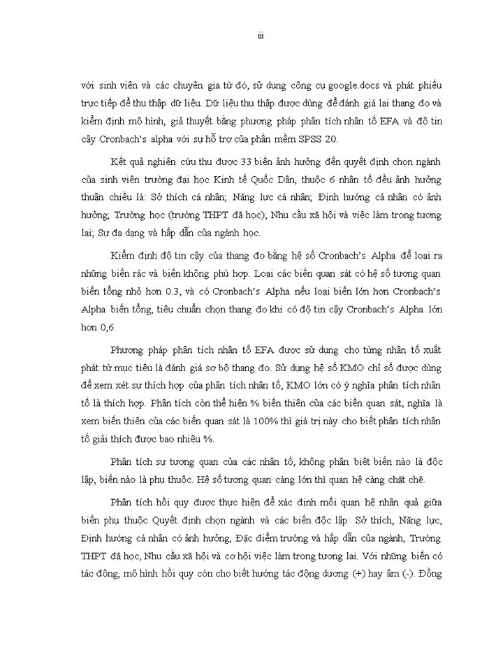 image for page Nghiên cứu những nhân tố tác động đến quyết định chọn ngành học của sinh viên Trường Đại học Kinh tế Quốc dân