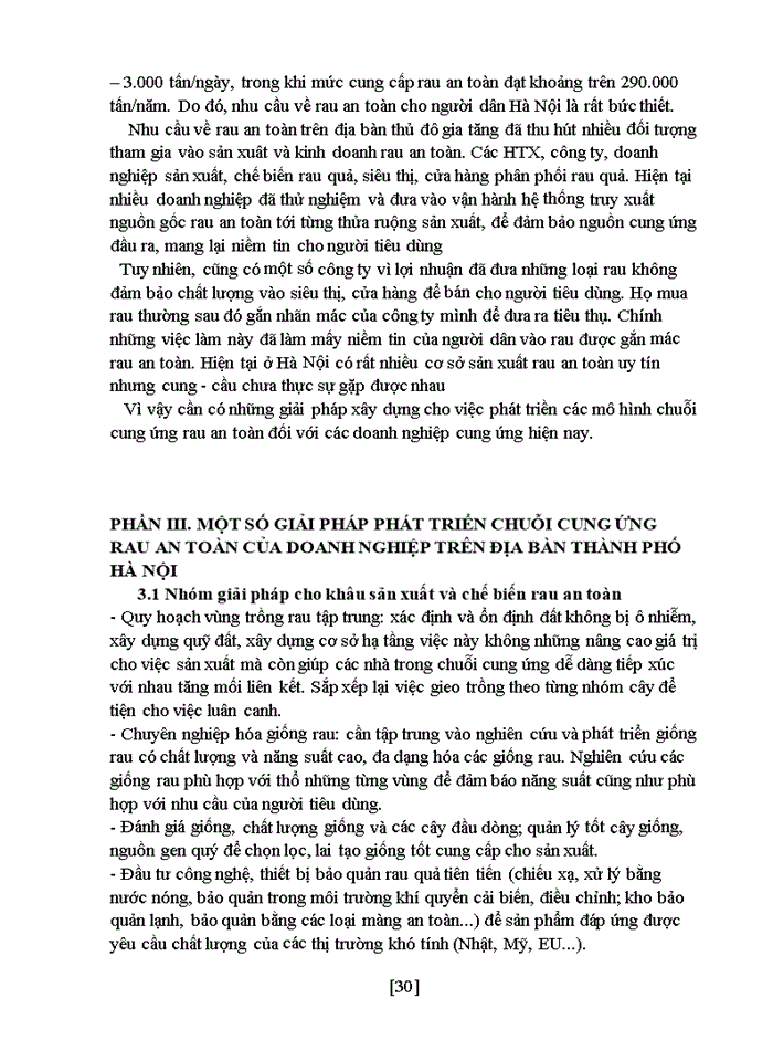 image for page Nghiên cứu các mô hình chuỗi cung ứng mặt hàng rau an toàn của doanh nghiệp trên địa bàn thành phố Hà Nội