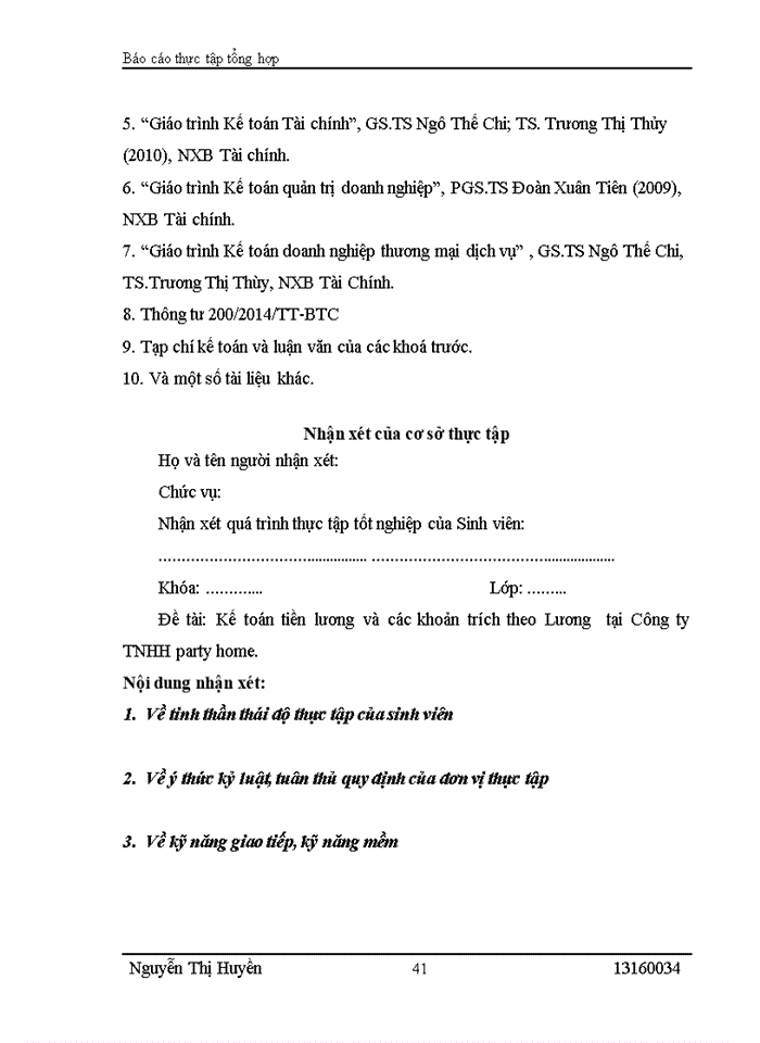 image for page Đánh giá về tình hình tổ chức hạch toán kế toán tại công ty tnhh party home