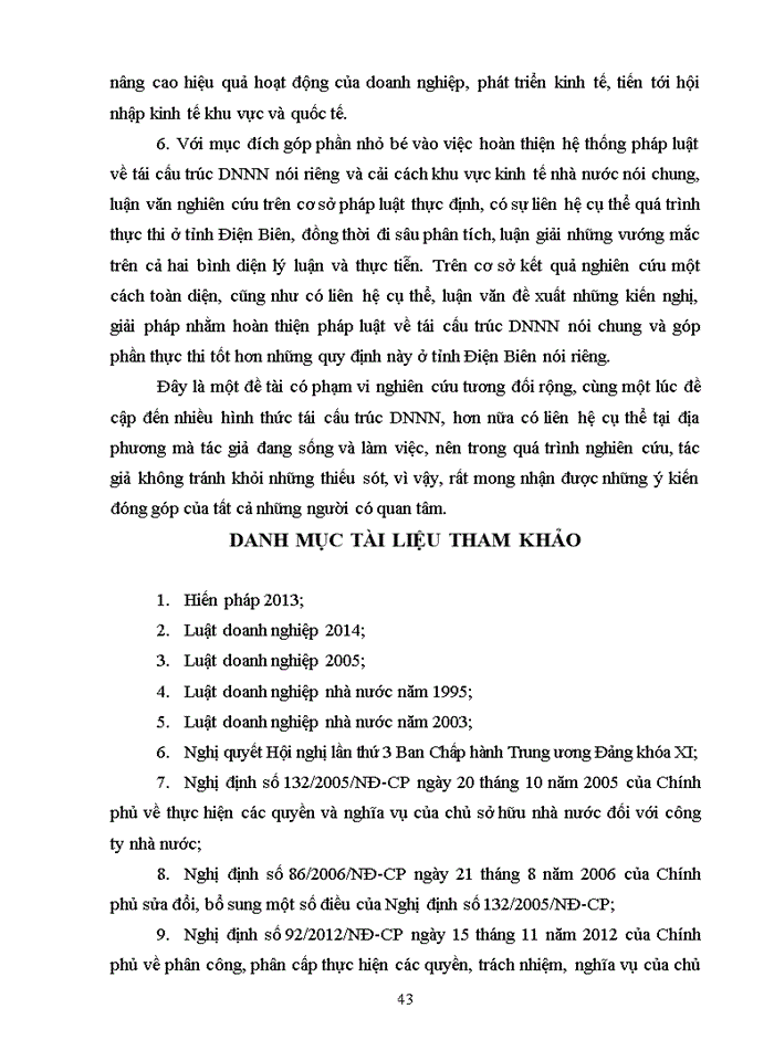 image for page Pháp luật về tái cấu trúc doanh nghiệp nhà nước và thực tiến áp dụng tại tỉnh Điện Biên