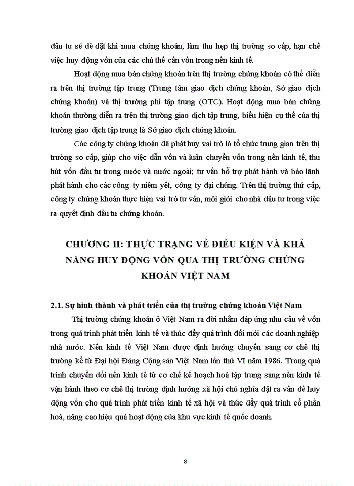 image for page Một số giải pháp nhằm nâng cao khả năng huy động vốn qua thị trường chứng khoán việt nam