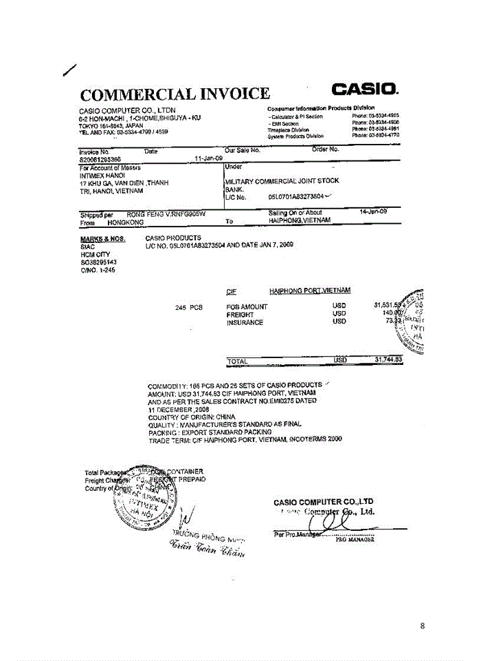 image for page Chứng từ trong thực hiện hợp đồng mua bán hàng hóa quốc tế.