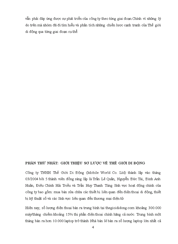 image for page Chiến lược cạnh tranh của thế giới di động trong giai  đoạn môi trường ngành bão hòa