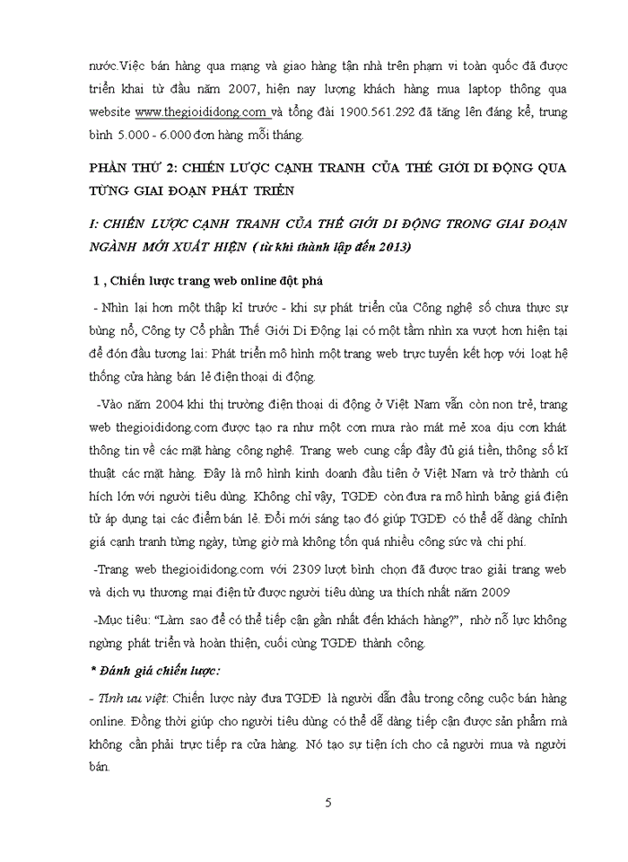 image for page Chiến lược cạnh tranh của thế giới di động trong giai  đoạn môi trường ngành bão hòa