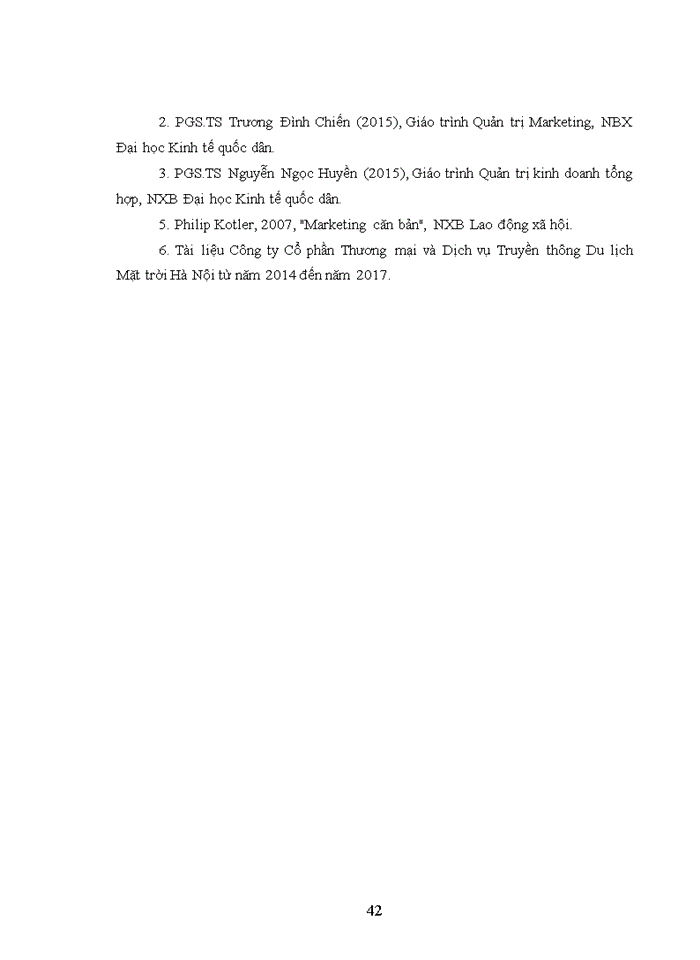 image for page Hoàn thiện hoạt động Marketing tại Công ty Cổ phần Thương mại và Dịch vụ Truyền thông Du lịch Mặt trời Hà Nội