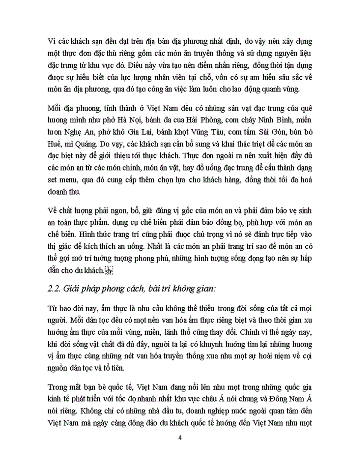 image for page Giải pháp khai thác giá trị ẩm thực Việt Nam tại các khách sạn 5 sao trên địa bàn Hà Nội