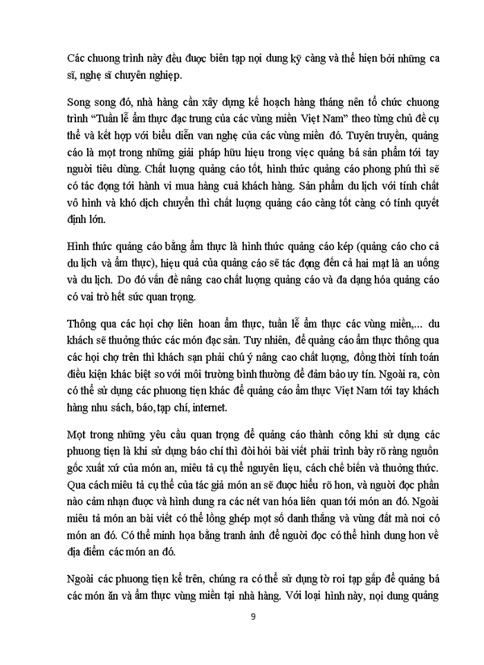 image for page Giải pháp khai thác giá trị ẩm thực Việt Nam tại các khách sạn 5 sao trên địa bàn Hà Nội