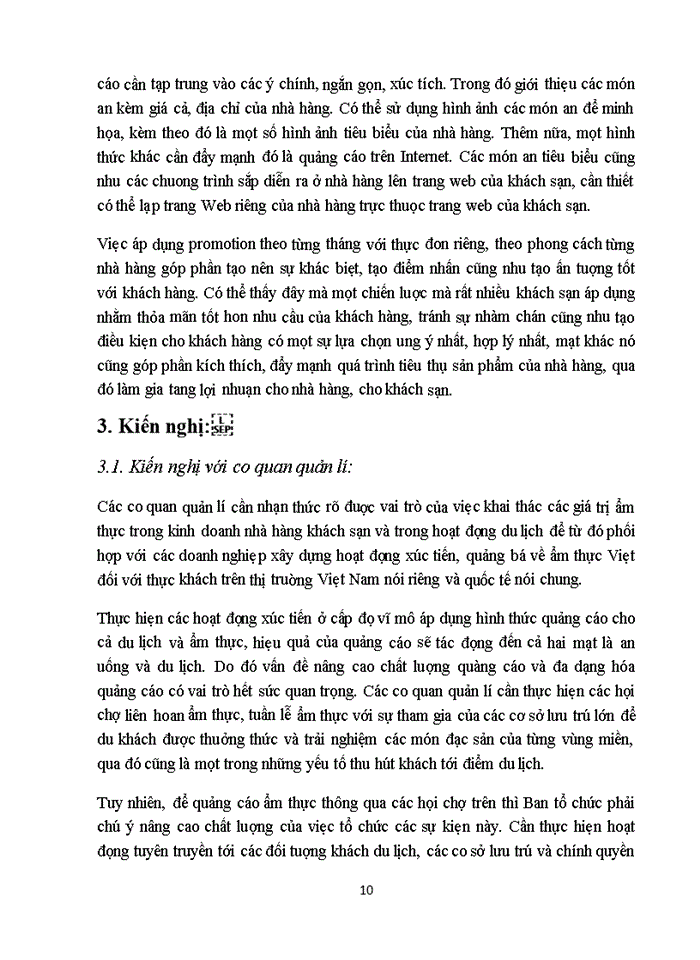 image for page Giải pháp khai thác giá trị ẩm thực Việt Nam tại các khách sạn 5 sao trên địa bàn Hà Nội
