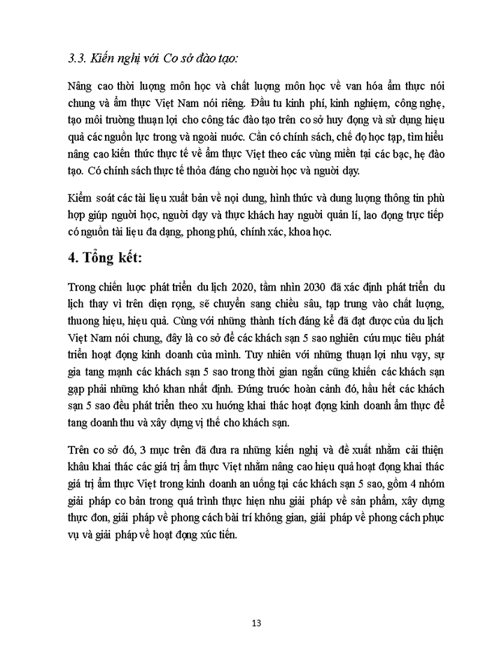 image for page Giải pháp khai thác giá trị ẩm thực Việt Nam tại các khách sạn 5 sao trên địa bàn Hà Nội