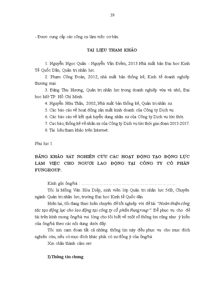 image for page Hoàn thiện công tác tạo động lực cho người lao động tại Công ty cổ phần Fungroup