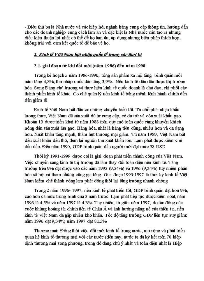 image for page Kinh tế Việt Nam hội nhập quốc tế trong các thời kì