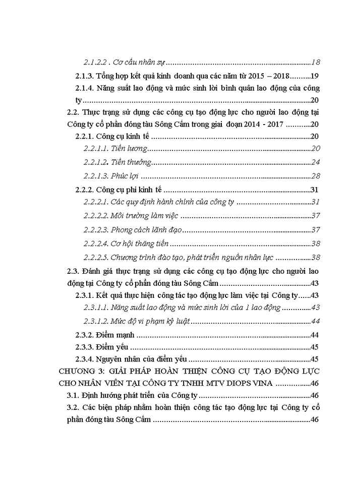 image for page Tạo động lực làm việc cho người lao động tại công ty cổ phần Sông Cấm