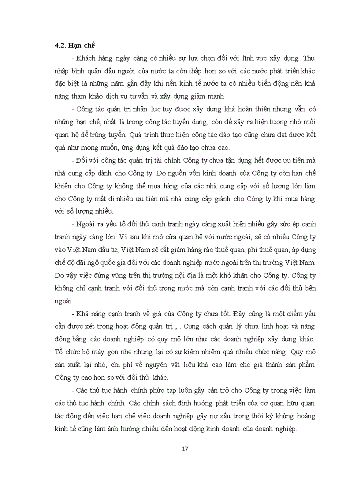 image for page Đánh giá ưu, hạn chế trong hoạt động kinh doanh của công ty