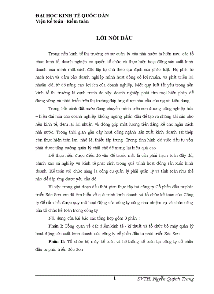 image for page Đánh giá về tình hình tổ chức hạch toán kế toán tại công ty cổ phần đầu tư phát triển Sóc Sơn