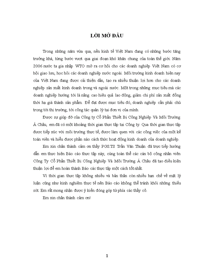 image for page Đánh giá khái quát tổ chức kế toán tại công ty cổ phần thiết bị công nghiệp và môi trường á châu và một số đề xuất