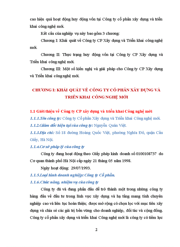 image for page Huy động vốn tại công ty cổ phần xây dựng và triển khai công nghệ mới