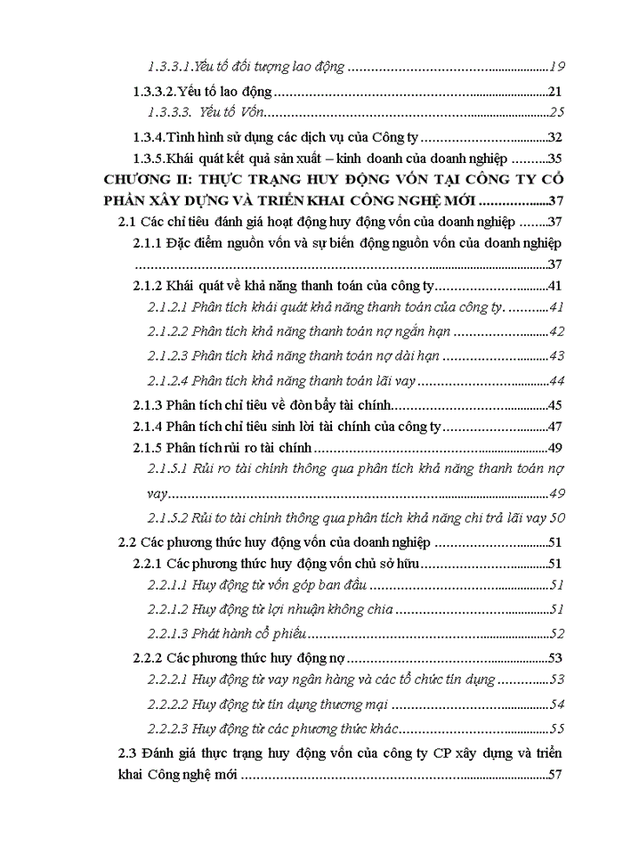 image for page Một số kiến nghị và giải pháp cho công ty cổ phần xây dựng và triển khai công nghệ mới
