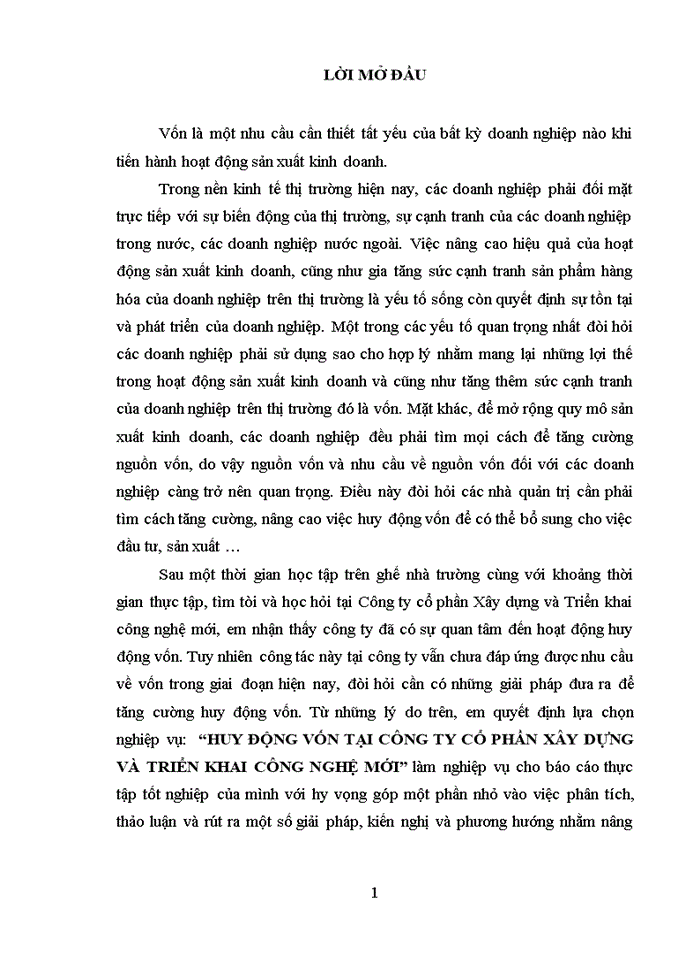 image for page Một số kiến nghị và giải pháp cho công ty cổ phần xây dựng và triển khai công nghệ mới